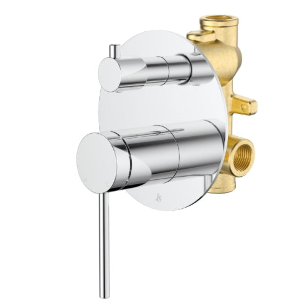 JOHNSON SUISSE VENEZIA SHOWER MIXER WITH DIVERTER COMPLETE KIT CHROME