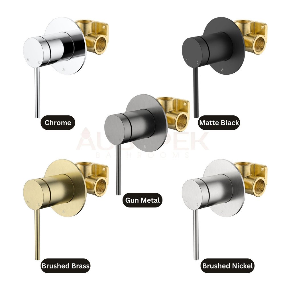 JOHNSON SUISSE VENEZIA SHOWER MIXER COMPLETE KIT MATTE BLACK