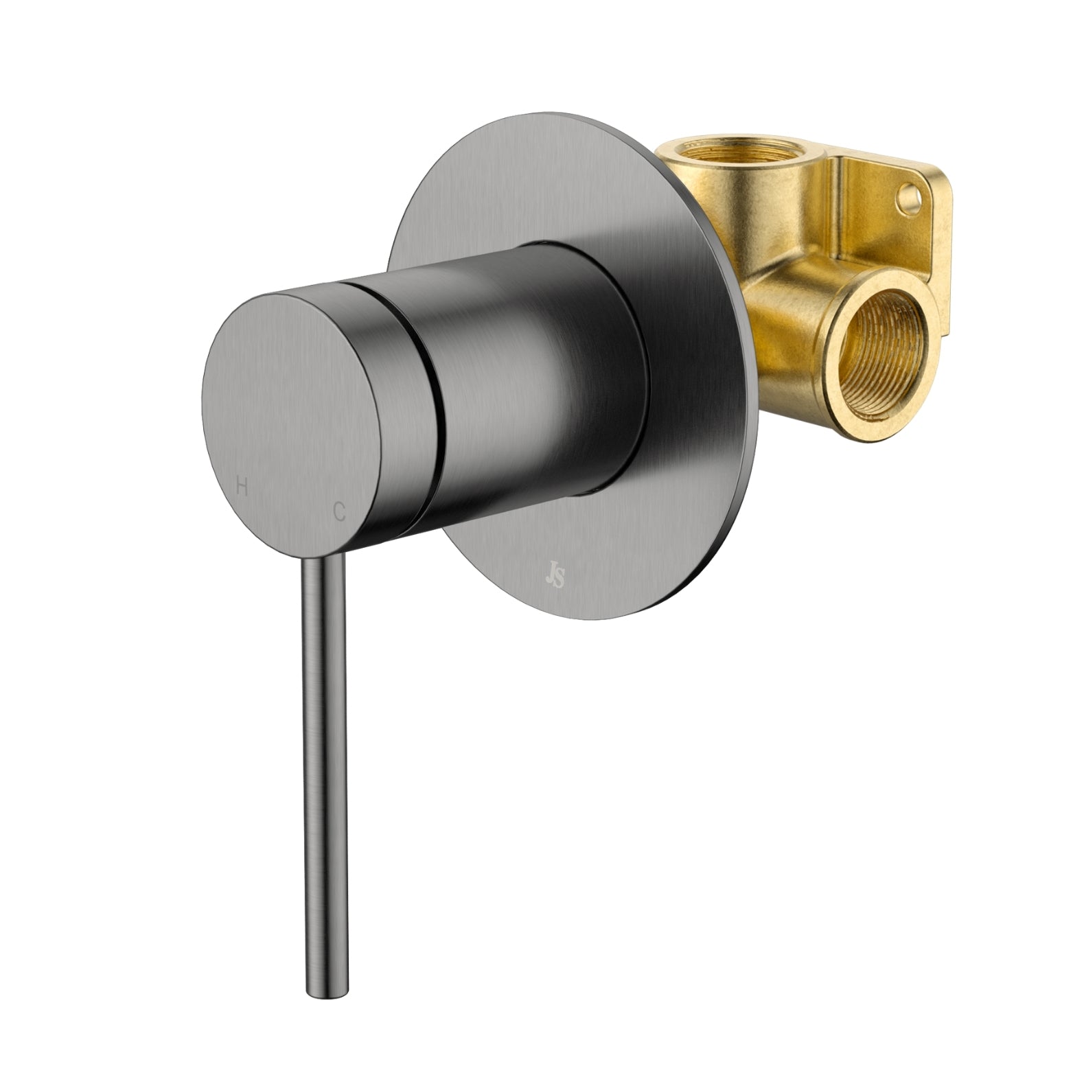 JOHNSON SUISSE VENEZIA SHOWER MIXER COMPLETE KIT GUN METAL