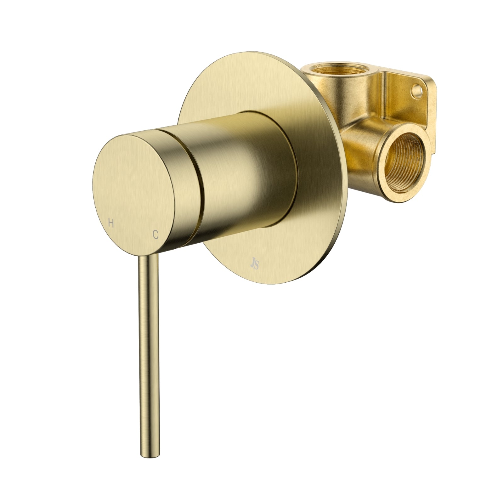 JOHNSON SUISSE VENEZIA SHOWER MIXER COMPLETE KIT BRUSHED BRASS