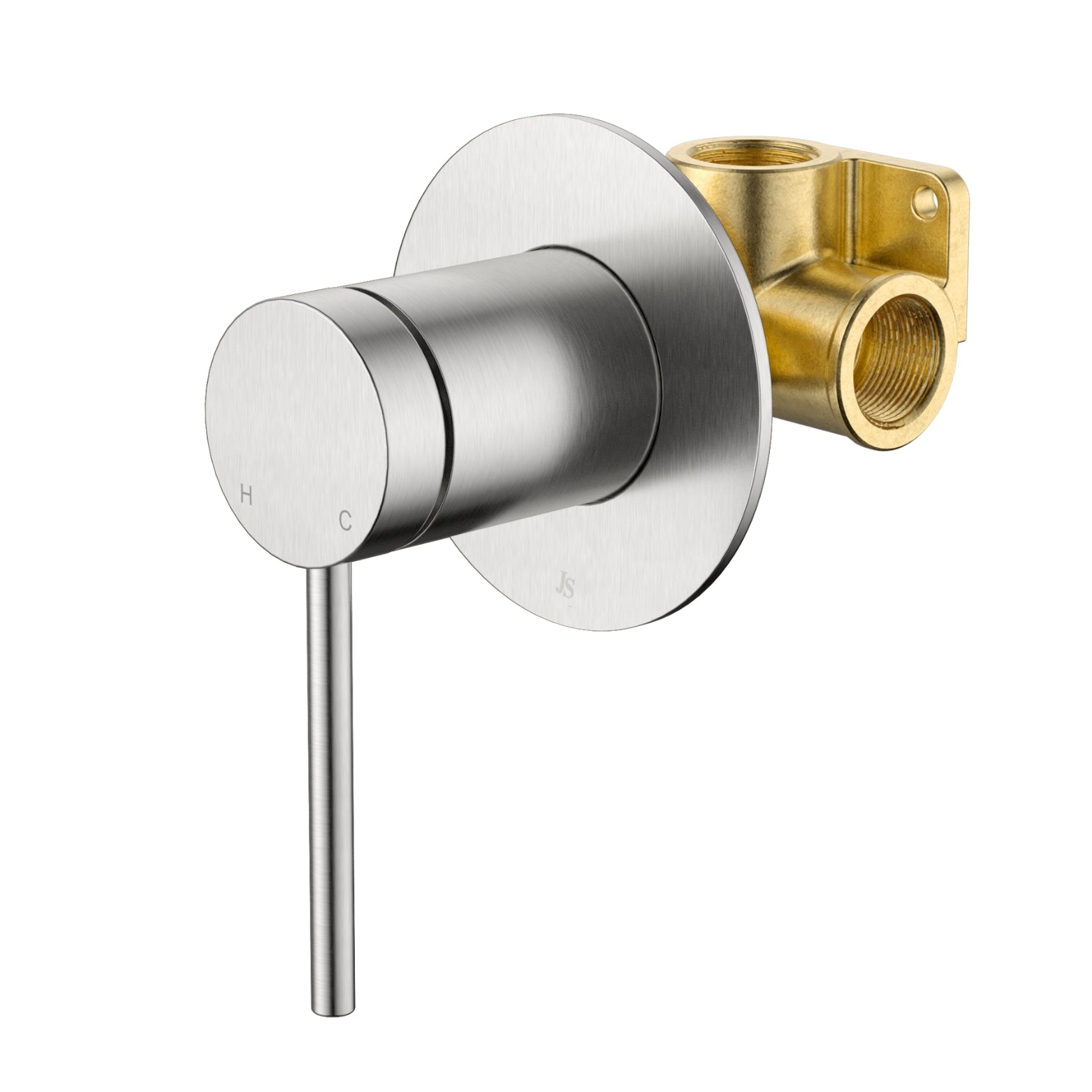 JOHNSON SUISSE VENEZIA SHOWER MIXER COMPLETE KIT BRUSHED NICKEL