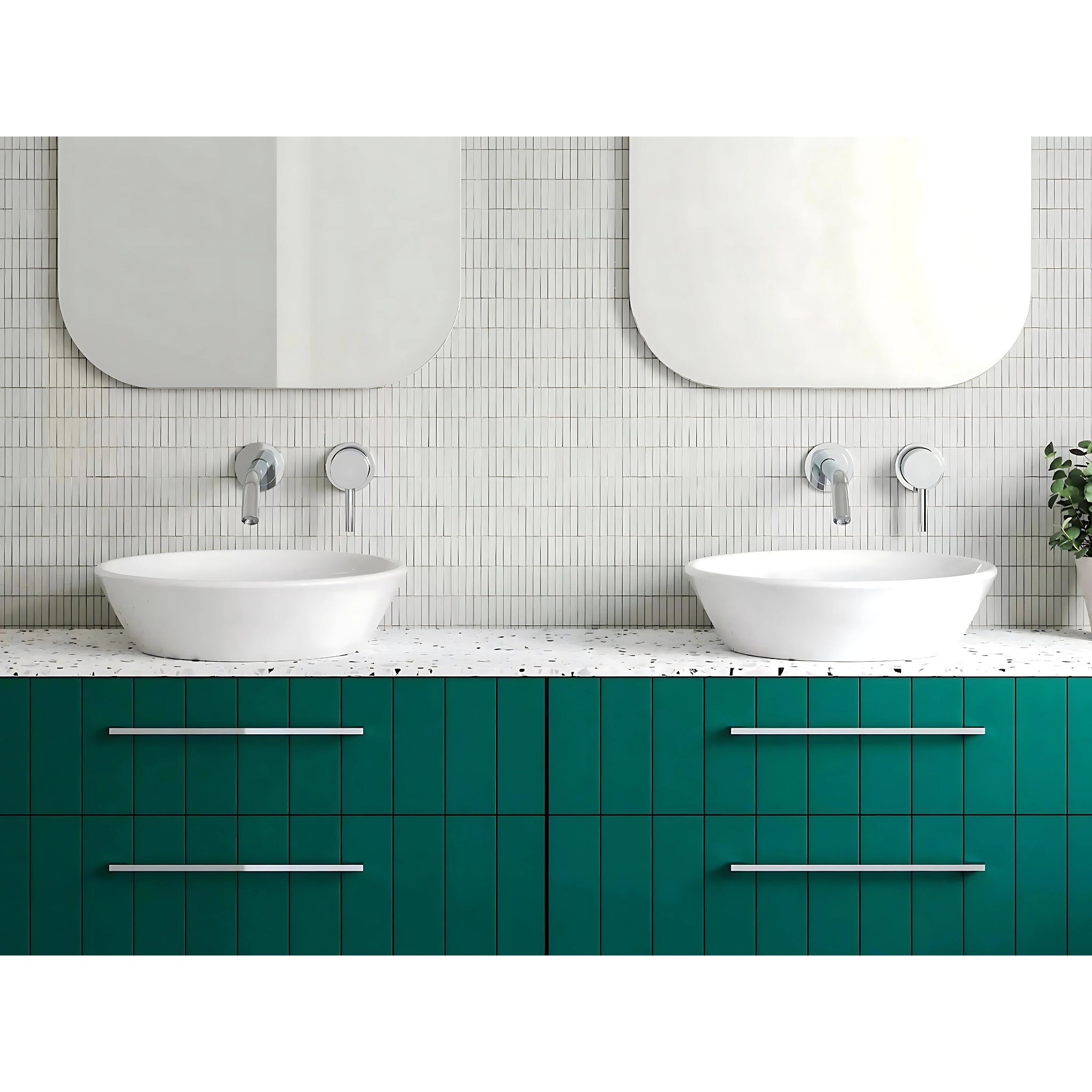 TIMBERLINE JUPITER ABOVE COUNTER BASIN GLOSS WHITE 450MM