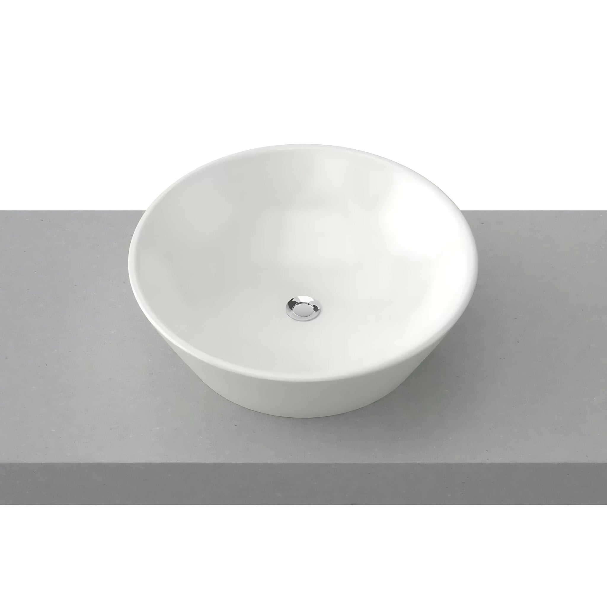 TIMBERLINE JUPITER ABOVE COUNTER BASIN GLOSS WHITE 450MM