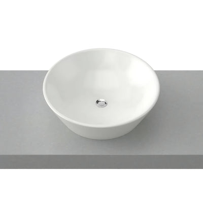 TIMBERLINE JUPITER ABOVE COUNTER BASIN GLOSS WHITE 450MM