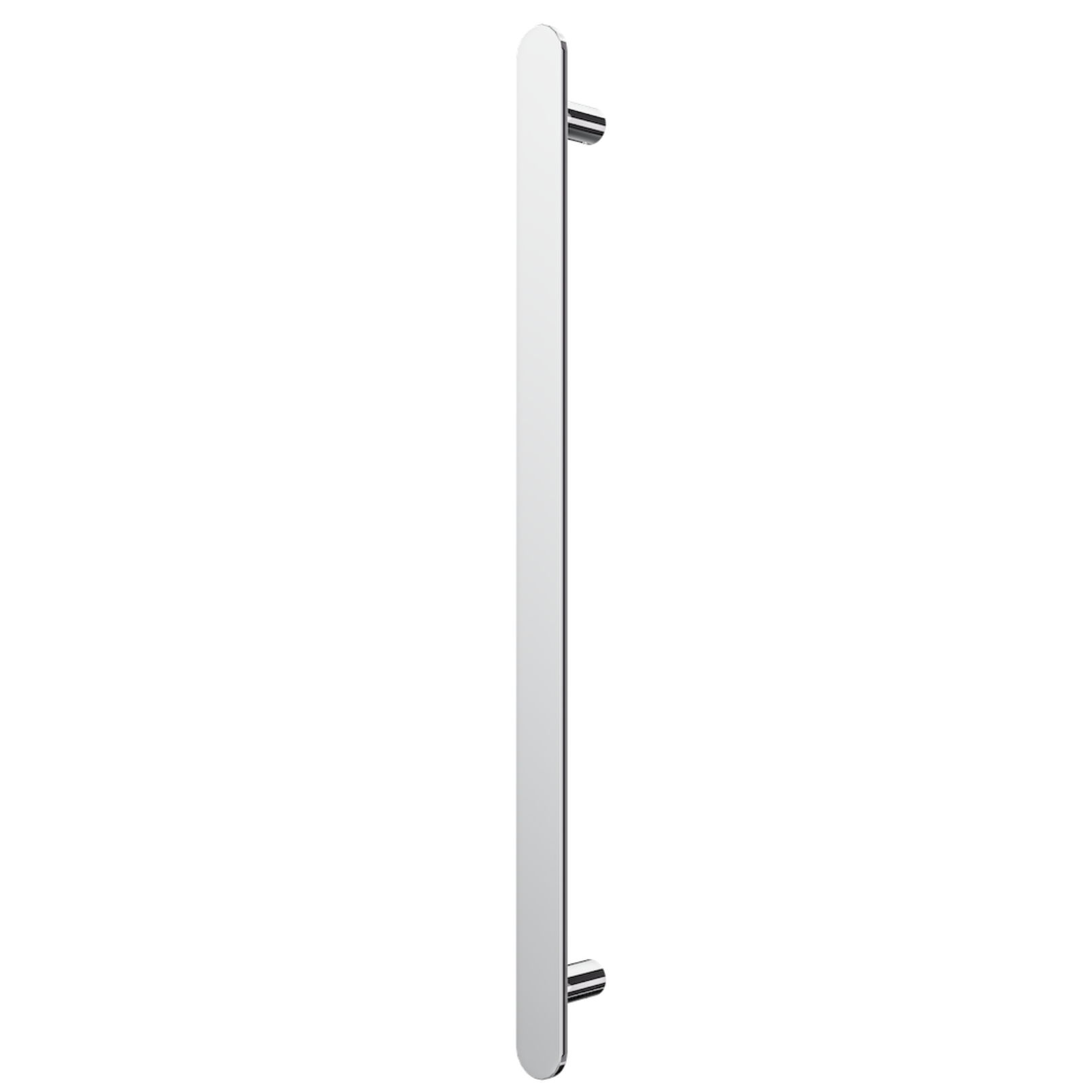 LINSOL ALLEGRA VERTICAL FLAT BAR HEATED TOWEL RAIL CHROME 905MM