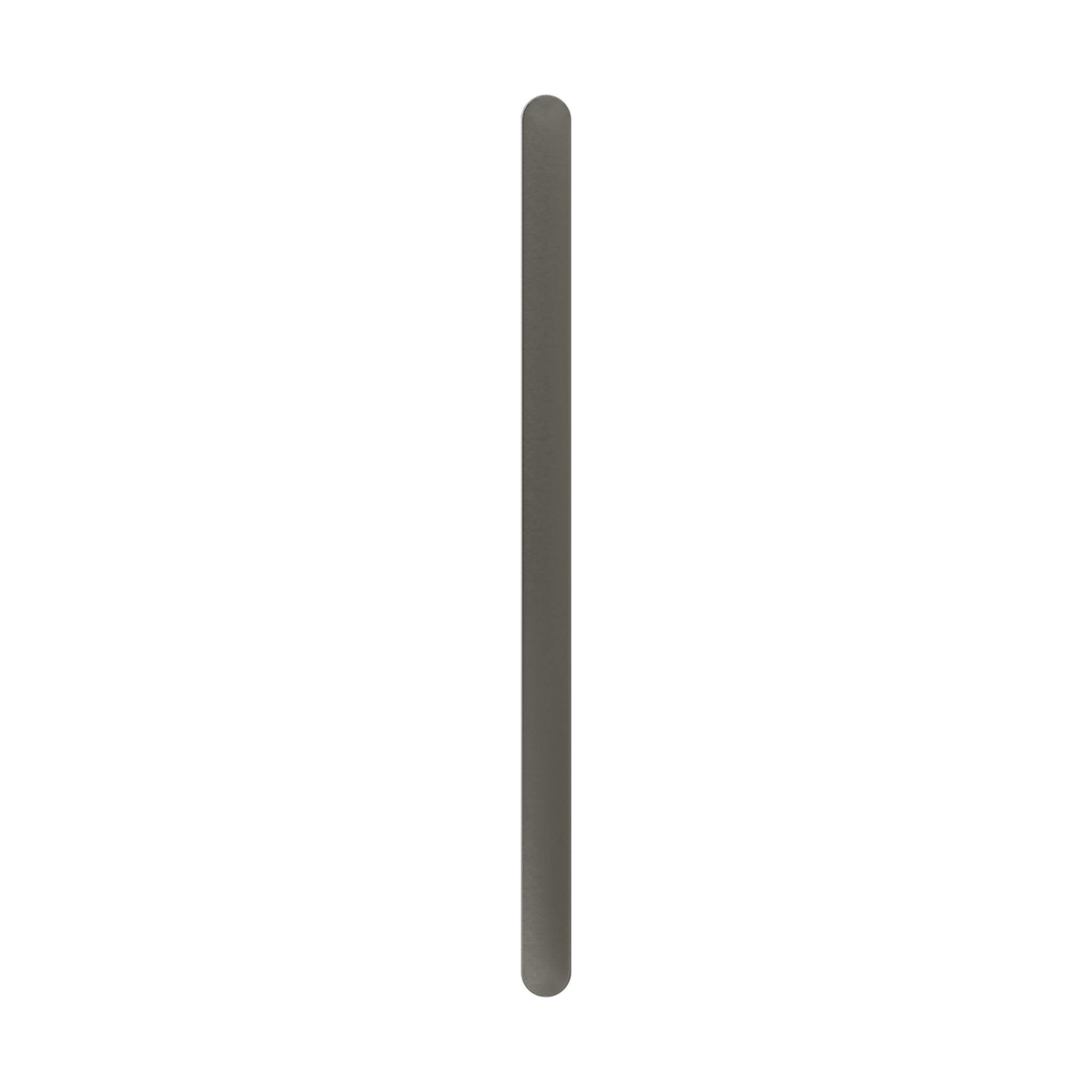LINSOL ALLEGRA VERTICAL FLAT BAR HEATED TOWEL RAIL GUN METAL 905MM