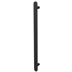 LINSOL ALLEGRA VERTICAL FLAT BAR HEATED TOWEL RAIL MATTE BLACK 905MM