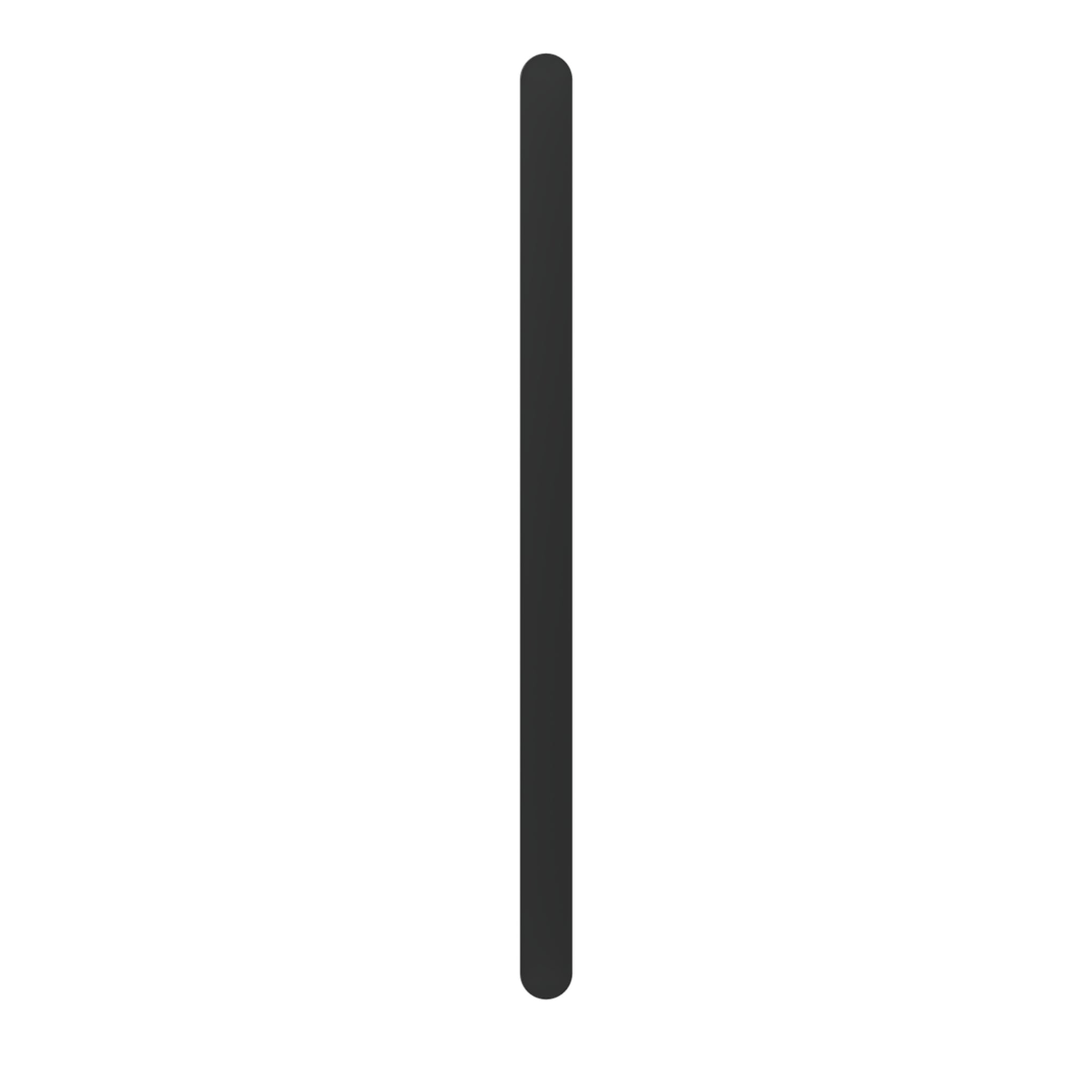 LINSOL ALLEGRA VERTICAL FLAT BAR HEATED TOWEL RAIL MATTE BLACK 905MM
