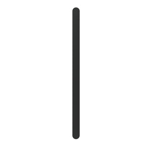 LINSOL ALLEGRA VERTICAL FLAT BAR HEATED TOWEL RAIL MATTE BLACK 905MM