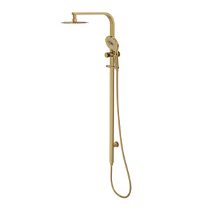 LINSOL OCEANJET TWIN SHOWER 1271MM BRUSHED BRASS