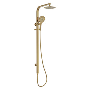 LINSOL OCEANJET TWIN SHOWER 1271MM BRUSHED BRASS