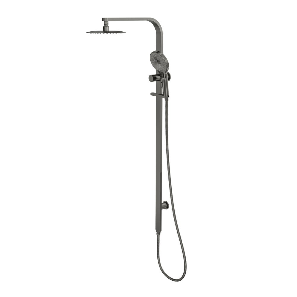 LINSOL OCEANJET TWIN SHOWER 1271MM GUN METAL