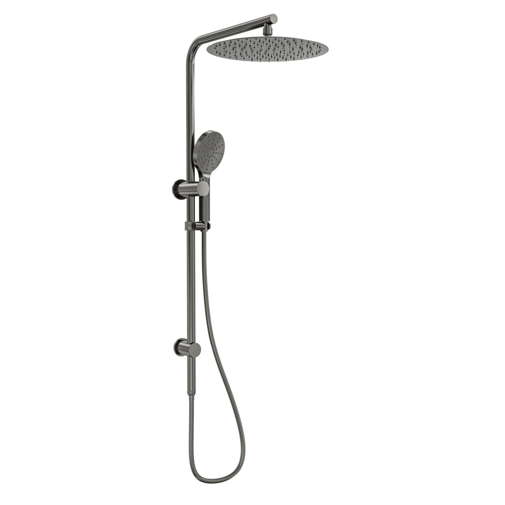 LINSOL SOULJET ROUND TWIN SHOWER 982MM GUN METAL