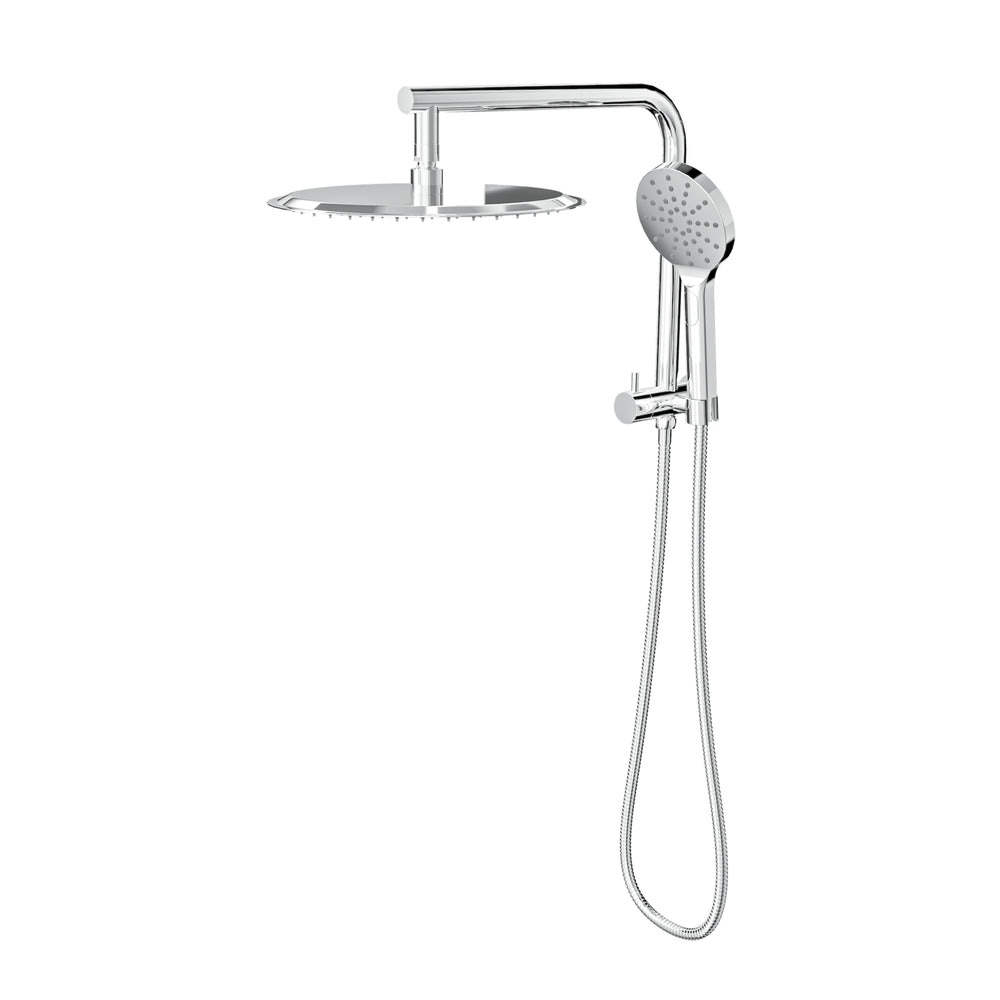 LINSOL SOULJET TWIN SHOWER WITH SHORT RAIL 342MM CHROME