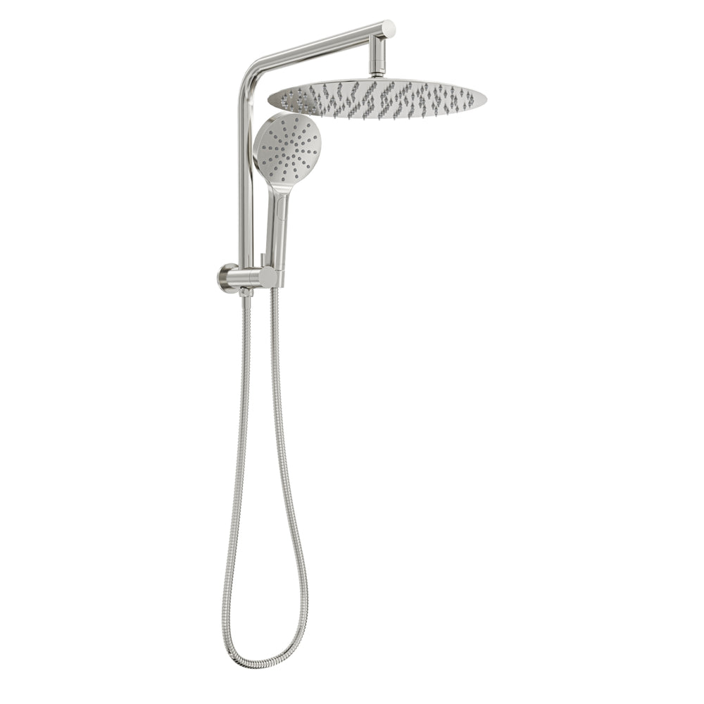 LINSOL SOULJET TWIN SHOWER WITH SHORT RAIL 342MM CHROME
