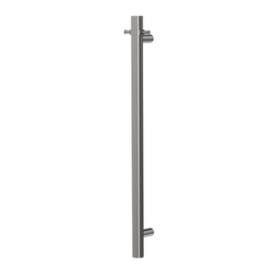 Linsol Allegra Round Bar Vertical Heated Towel Rail with T-Bar 950mm Gun Metal
