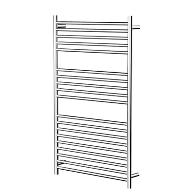 LINSOL ALLEGRA LEAD FREE 19-BAR WIDE HEATED TOWEL RAIL CHROME 1200MM