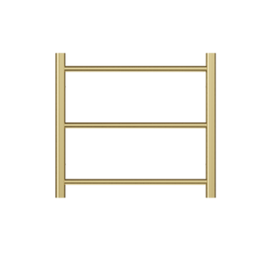 LINSOL AVID 5-BAR HEATED TOWEL RAIL BRUSHED BRASS 750MM