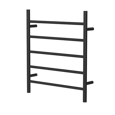 LINSOL AVID LEAD FREE 5-BAR HEATED TOWEL RAIL MATTE BLACK 750MM