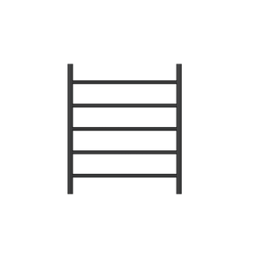 LINSOL AVID 5-BAR HEATED TOWEL RAIL MATTE BLACK 750MM