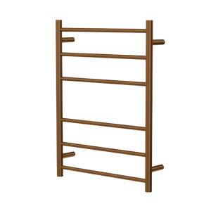 Linsol Avid 6 Bar Heated Towel Rail Aged Bronze 800mm