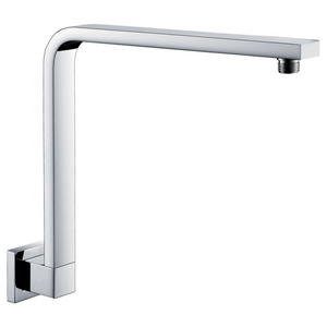 FIENZA SQUARE FIXED GOOSENECK SHOWER ARM 350MM CHROME