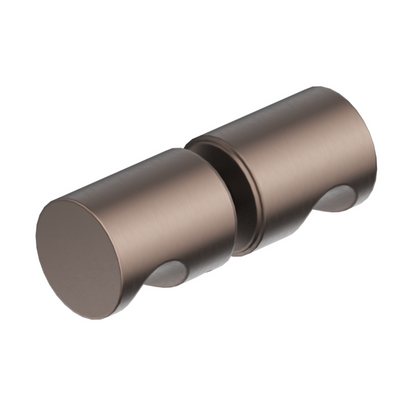 BELLA VISTA ROUND SHOWER SCREEN HANDLE DUSK BRONZE