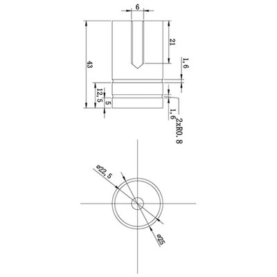 BELLA VISTA ROUND SLOTTED SHOWER SCREEN HANDLE BRUSHED NICKEL
