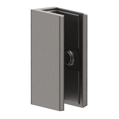 BELLA VISTA FRAMELESS SHOWER SCREEN WALL BRACKET GUNMETAL