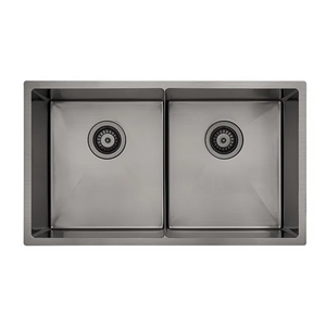 BELLA VISTA LUMINARE DOUBLE BOWL KITCHEN SINK STAINLESS STEEL 760MM