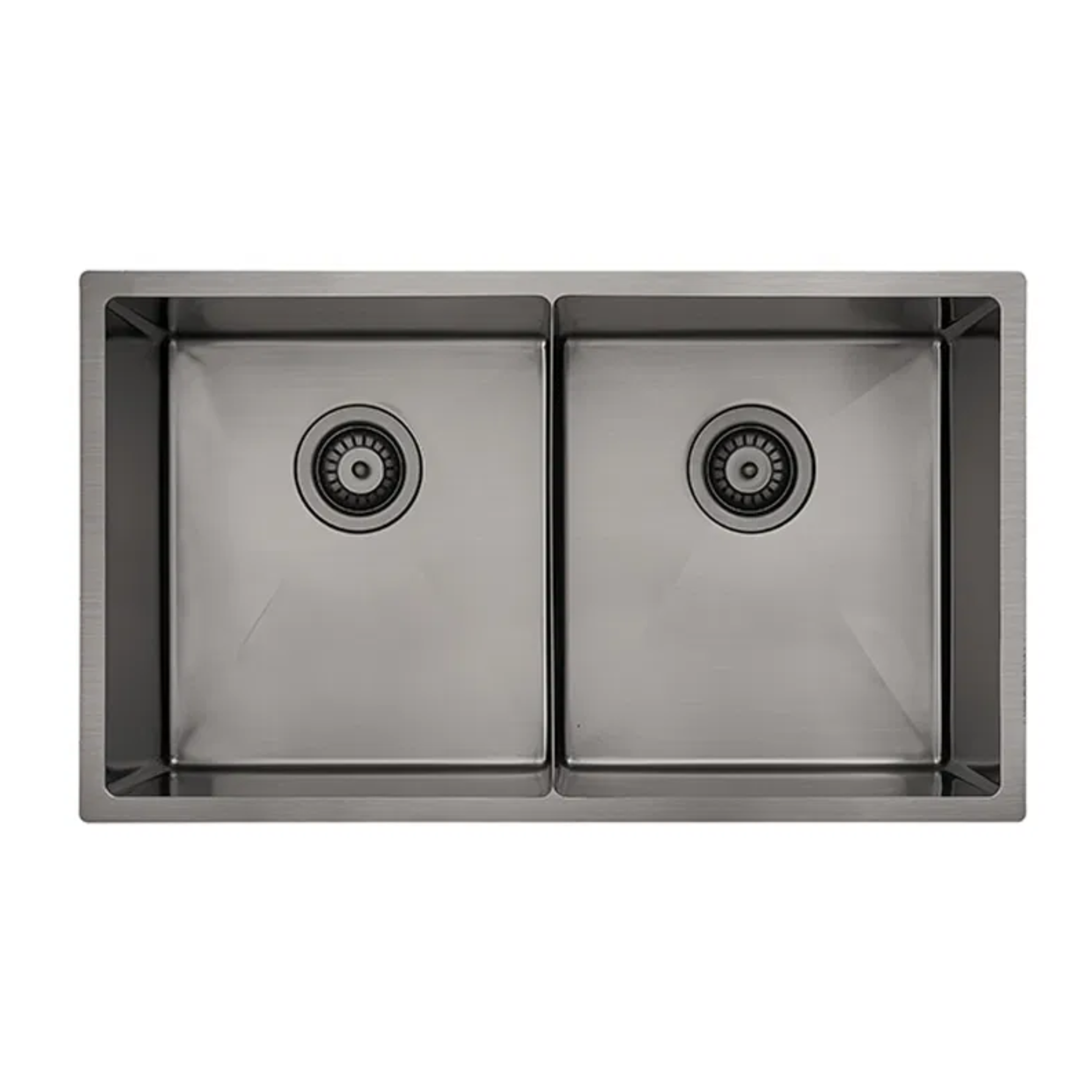 BELLA VISTA LUMINARE DOUBLE BOWL KITCHEN SINK GUNMETAL 760MM