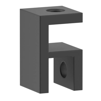 BELLA VISTA SHOWER SCREEN TOP PLATE BRACKET BLACK