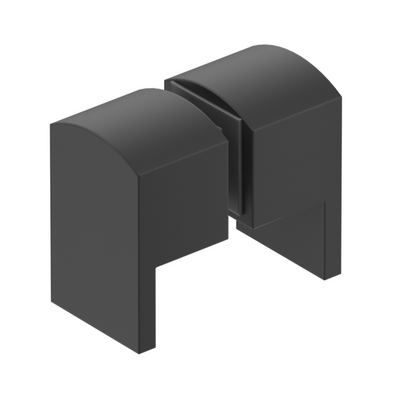 BELLA VISTA SHOWER SCREEN HANDLE WITH SQUARE LEVER BLACK