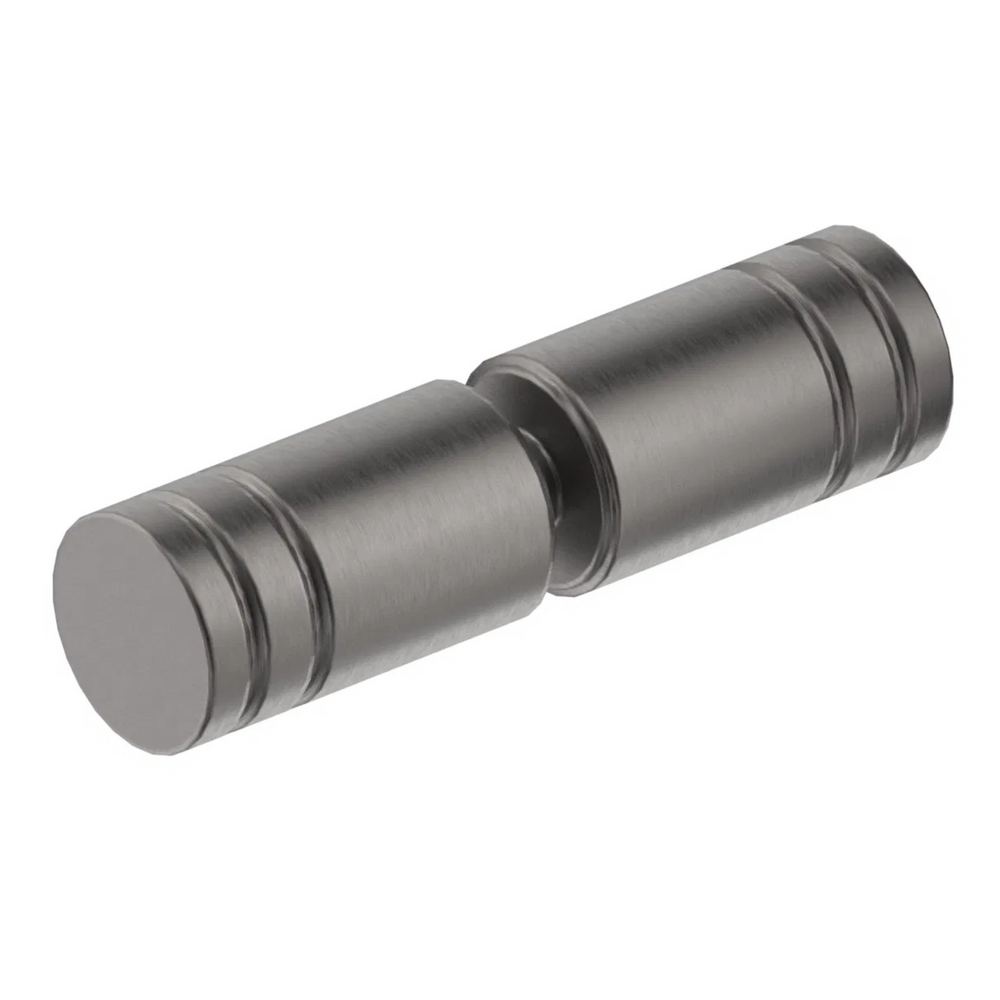 BELLA VISTA ROUND SLOTTED SHOWER SCREEN HANDLE GUNMETAL