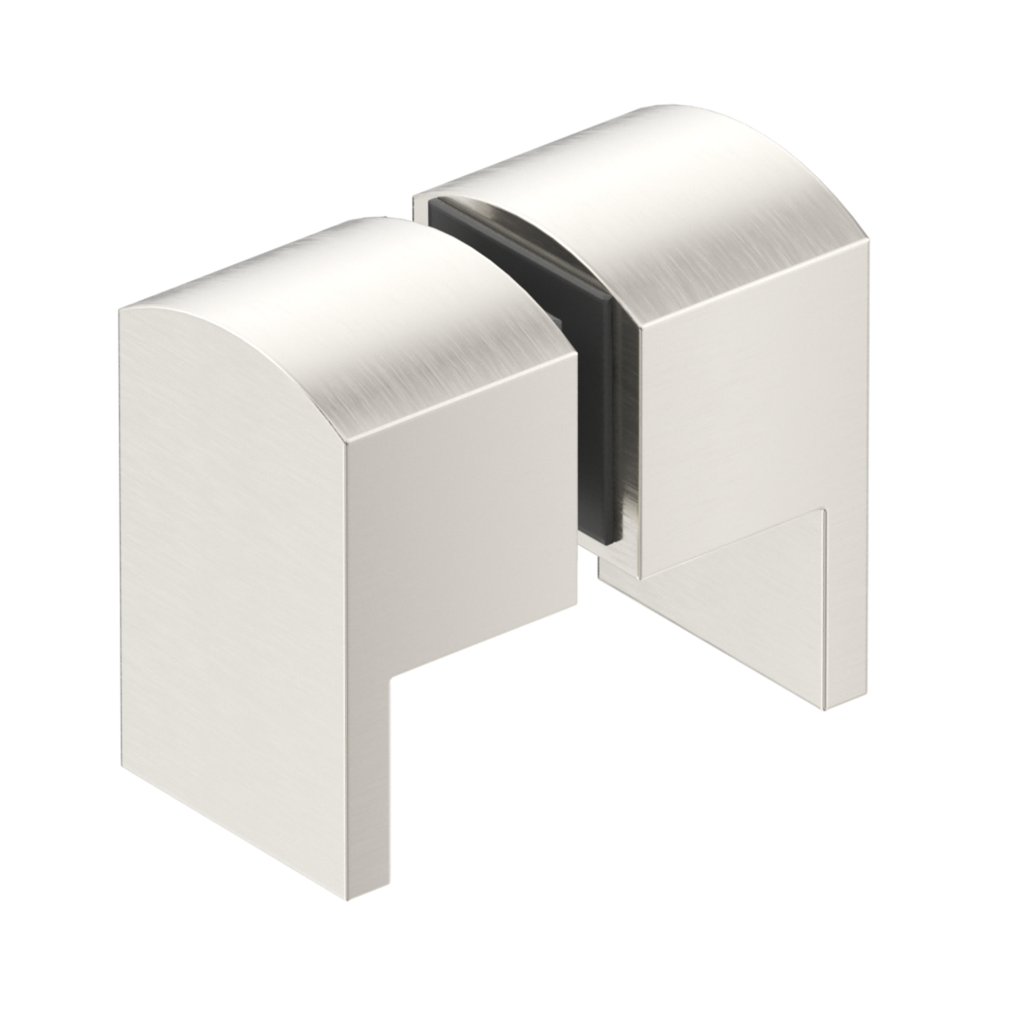 BELLA VISTA SHOWER SCREEN HANDLE WITH SQUARE LEVER BRUSHED NICKEL