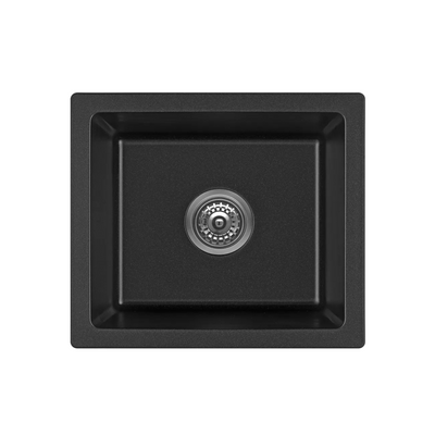 BELLA VISTA FOMOS SINGLE BOWL GRANITE KITCHEN SINK BLACK 460MM
