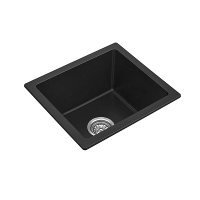BELLA VISTA FOMOS SINGLE BOWL GRANITE KITCHEN SINK BLACK 460MM