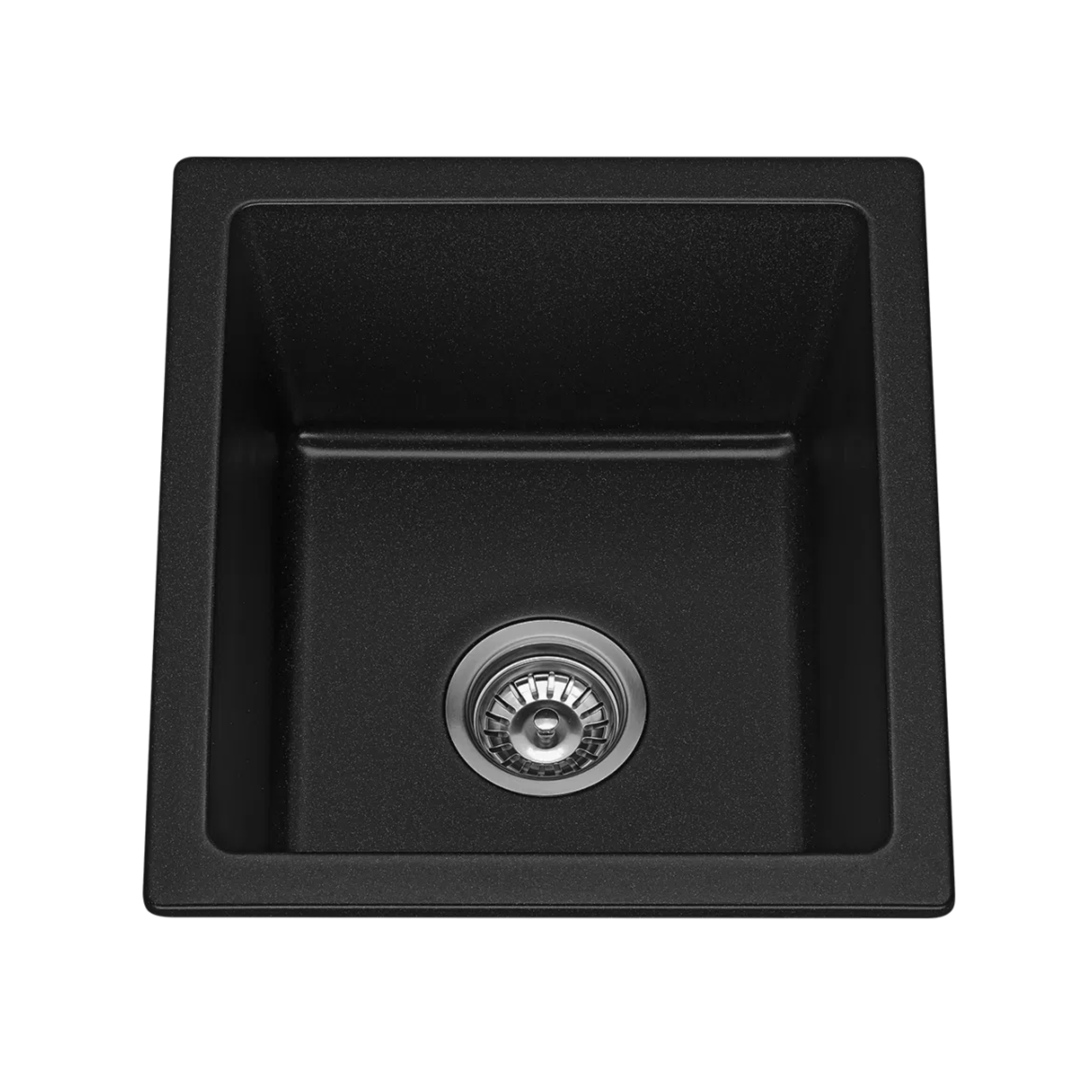 BELLA VISTA FOMOS SINGLE BOWL GRANITE KITCHEN SINK BLACK 460MM