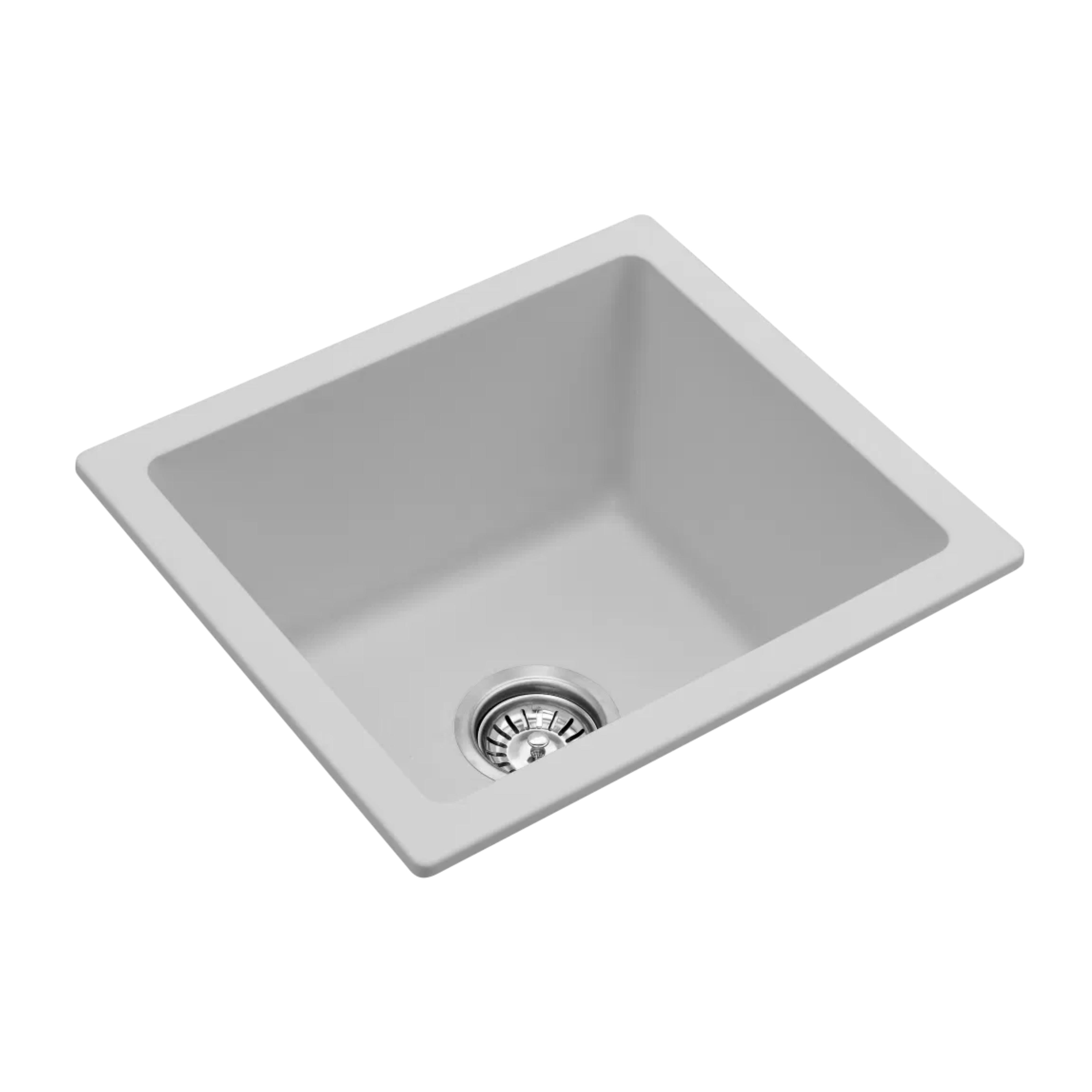 BELLA VISTA FOMOS SINGLE BOWL GRANITE KITCHEN SINK WHITE 460MM