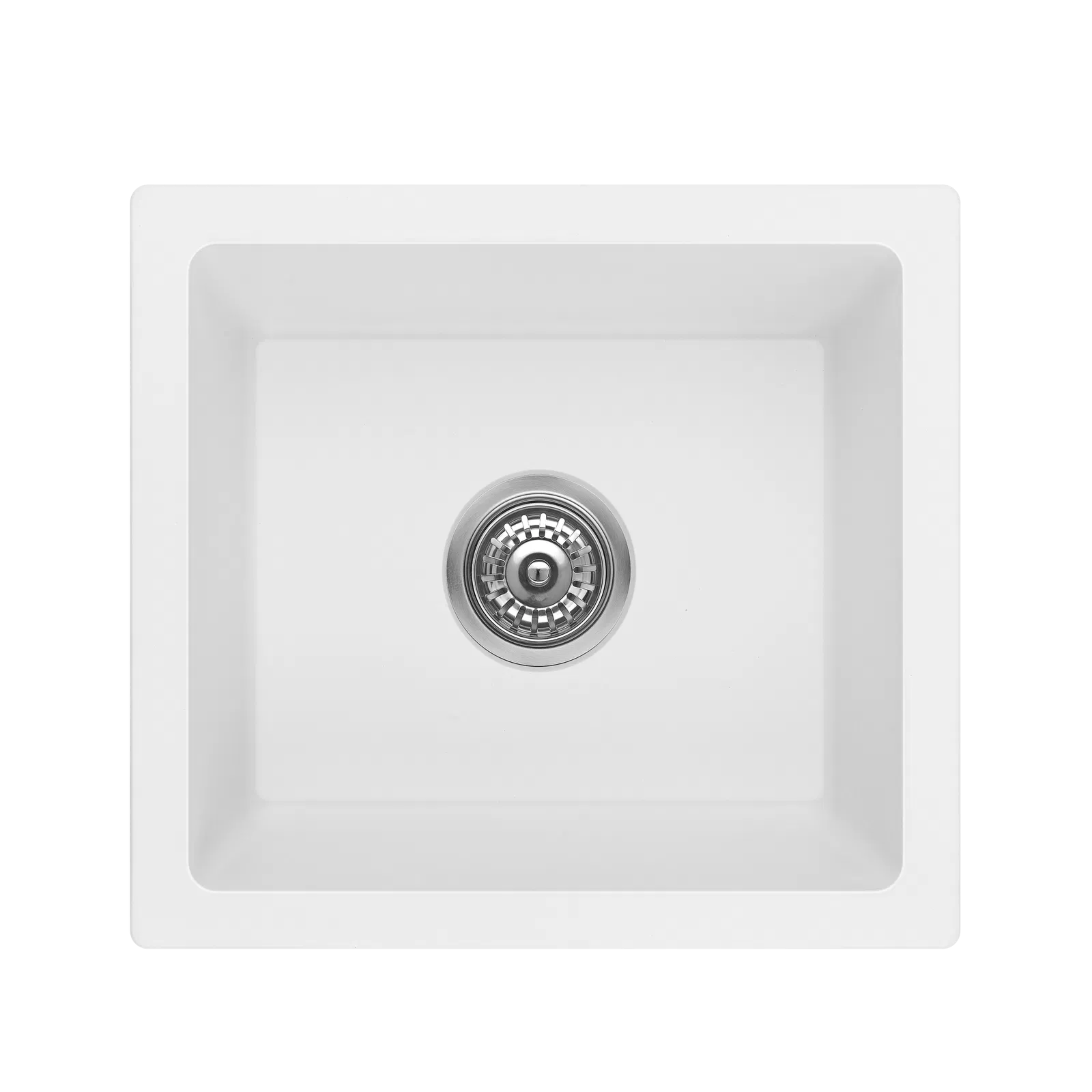 BELLA VISTA FOMOS SINGLE BOWL GRANITE KITCHEN SINK WHITE 460MM