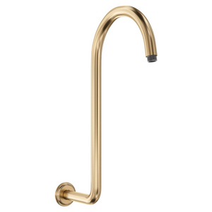 FIENZA CLASSICAL FIXED SWAN-NECK SHOWER ARM 343MM URBAN BRASS