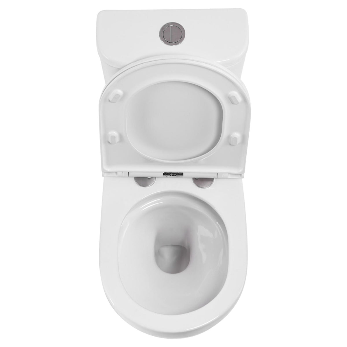 FIENZA PETRA CLOSE-COUPLED RIMLESS LEFT SKEW TRAP TOILET SUITE GLOSS WHITE