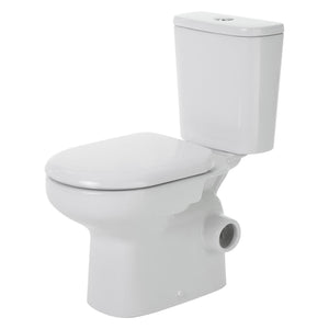 FIENZA PETRA CLOSE-COUPLED RIMLESS RIGHT SKEW TRAP TOILET SUITE GLOSS WHITE