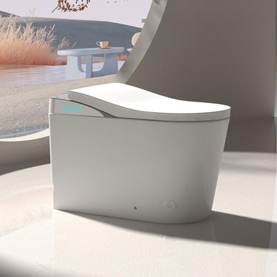 FLUVA K1 INTELLIGENT TOILET W/ AUTOFLUSH REMOTE CONTROLLED BIDET GLOSS WHITE