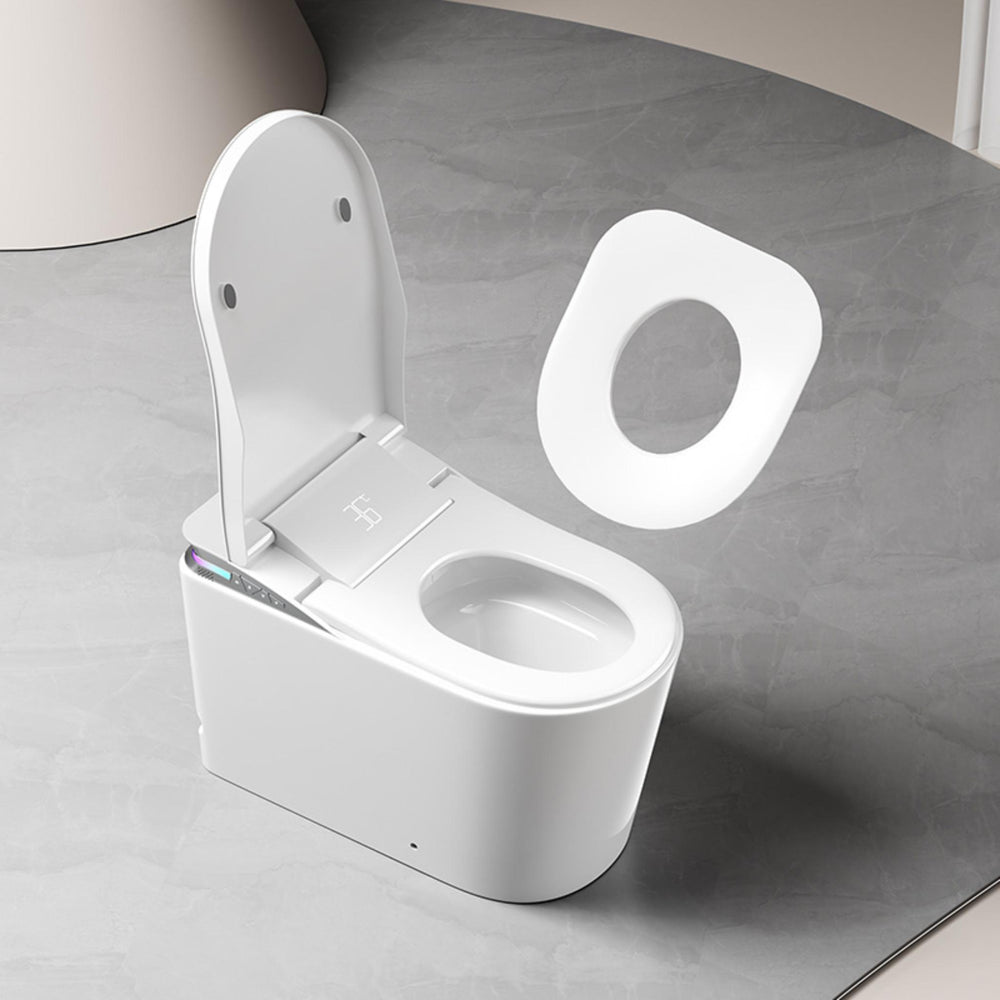 FLUVA K2 INTELLIGENT TOILET W/ AUTOFLUSH REMOTE CONTROLLED BIDET GLOSS WHITE