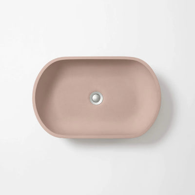 CONCRETE STUDIO KAARLA OVAL ABOVE COUNTER BASIN QUARTZ 540MM