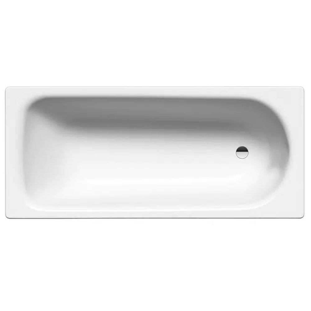 KALDEWEI EUROWA BUILT-IN ENAMEL STEEL BATHTUB ALPINE GLOSS WHITE (MULTIPLE SIZES AVAILABLE)