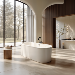 KALDEWEI CLASSIC DUO FREESTANDING ENAMEL STEEL BATHTUB ALPINE GLOSS WHITE (AVAILABLE IN 1600MM, 1700MM AND 1800MM)