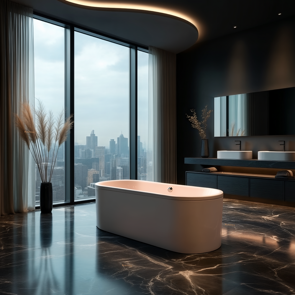 KALDEWEI CLASSIC DUO FREESTANDING ENAMEL STEEL BATHTUB ALPINE GLOSS WHITE (AVAILABLE IN 1600MM, 1700MM AND 1800MM)