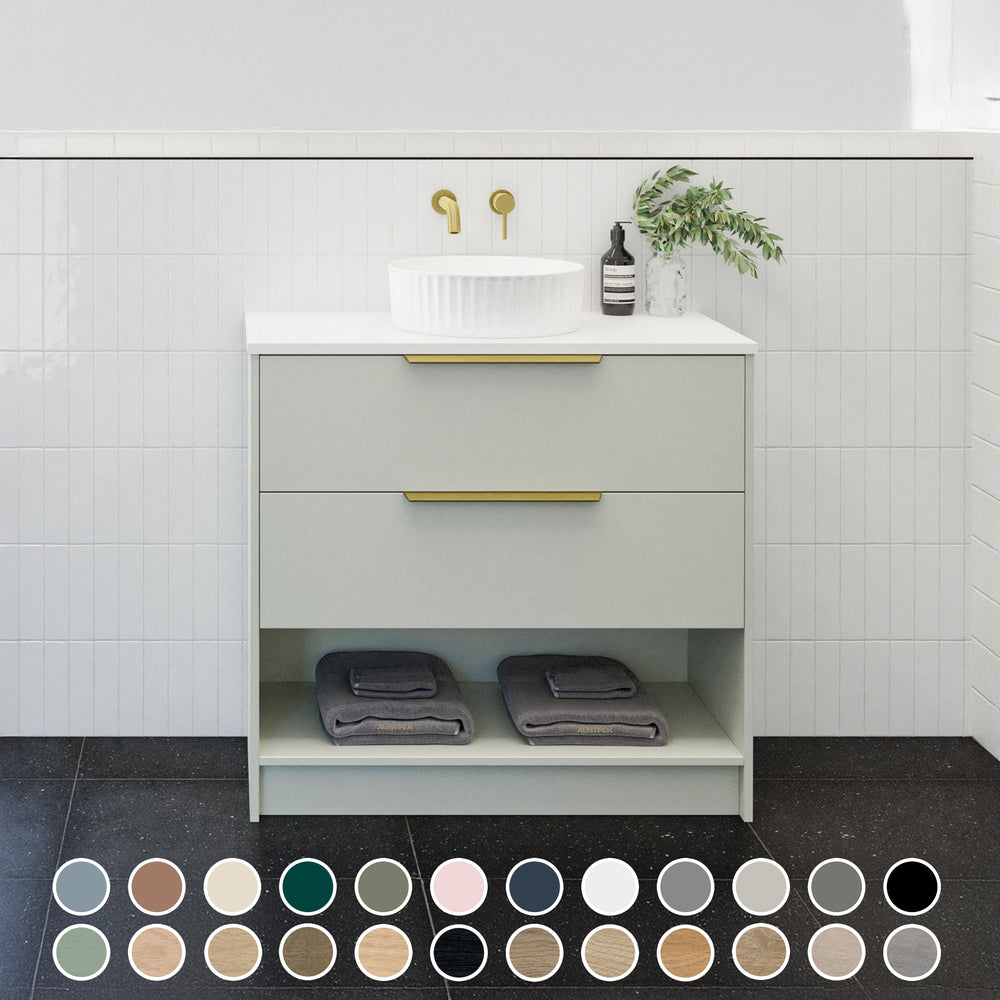 TIMBERLINE KANSAS CUSTOM FLOOR STANDING VANITY (ALL SIZING)